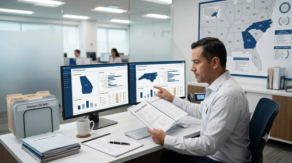 Credentialing In Georgia vs North Carolina
