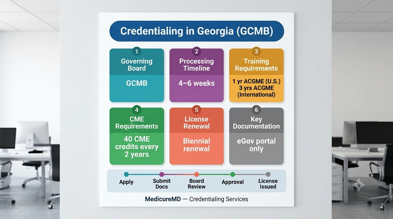 Credentialing In Georgia vs North Carolina