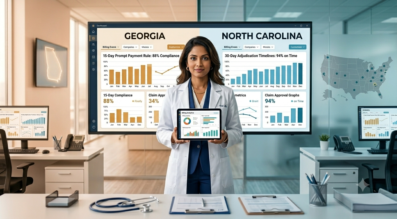 Difference Between Medical billing in Georgia vs North Carolina