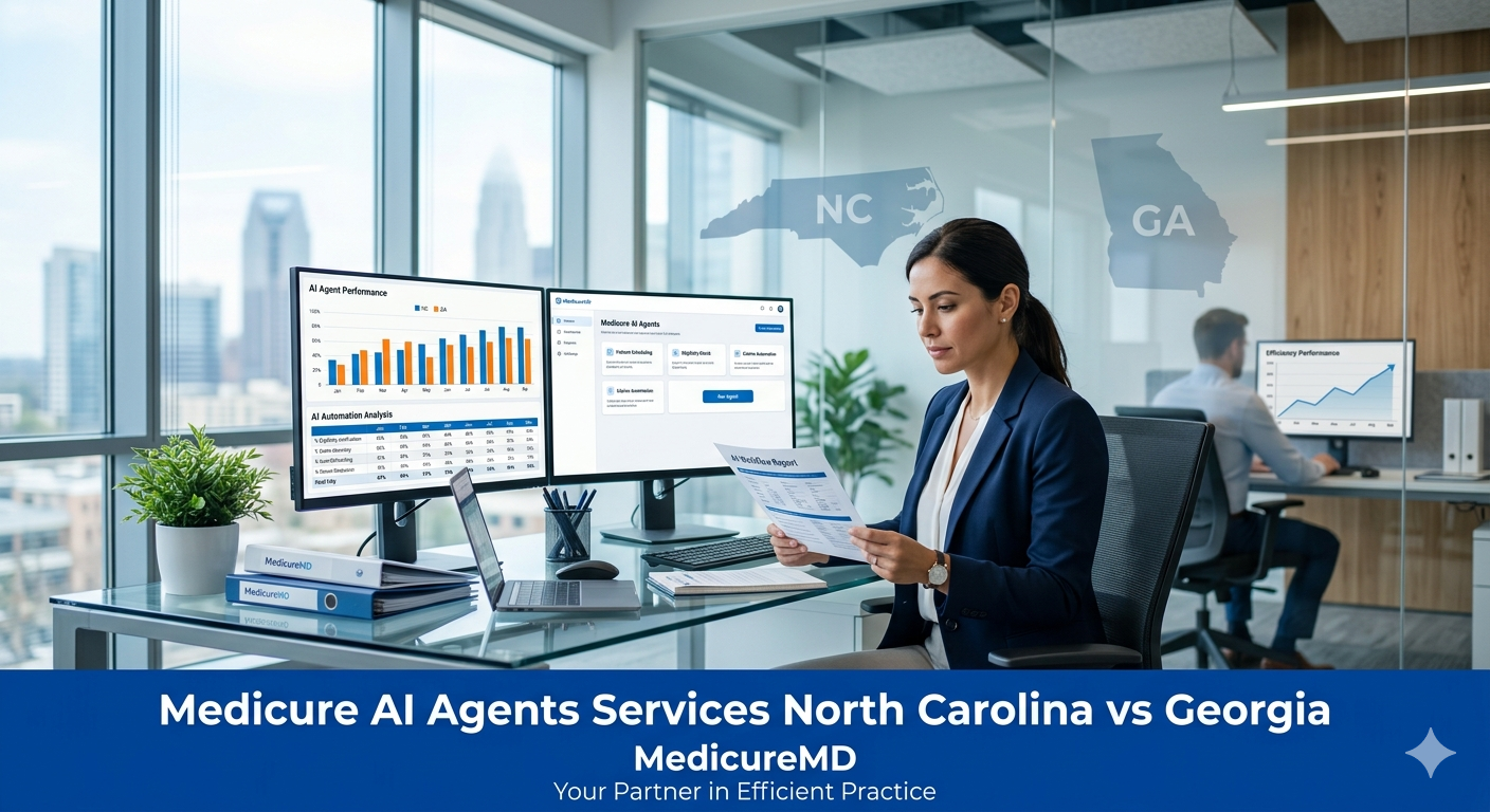 Difference between Medicure AI Agents services North carolina vs Georgia