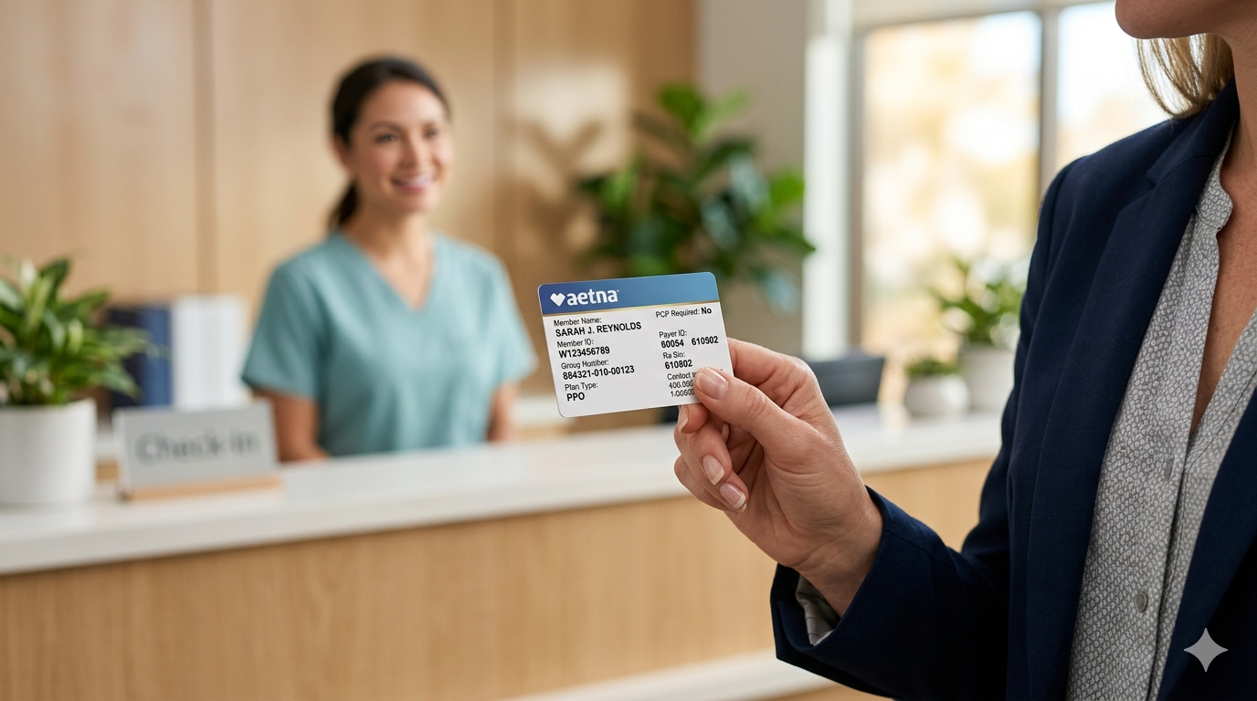 how to read an insurance card aetna